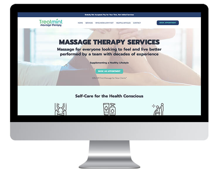 massage therapy website