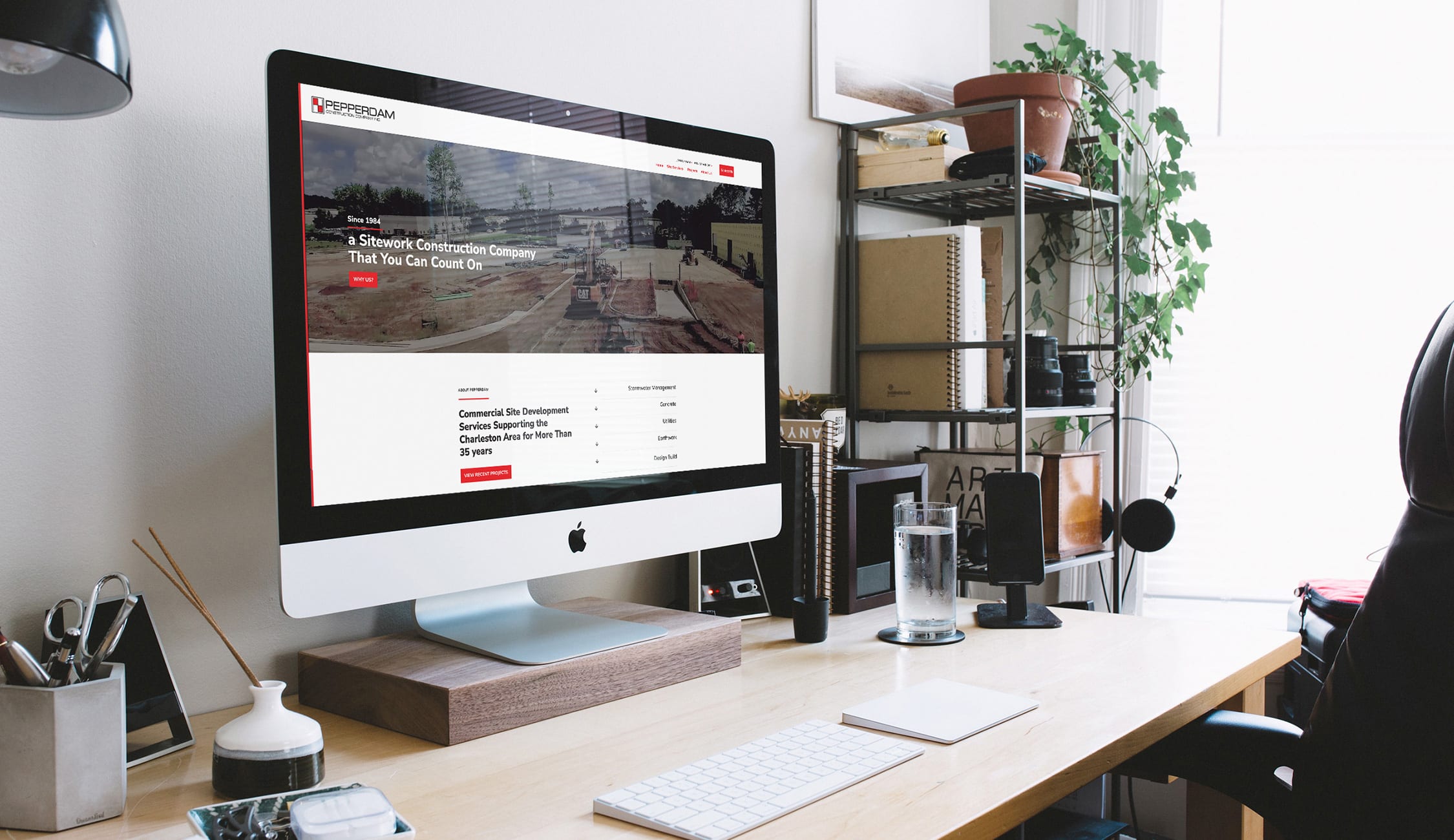 construction company website